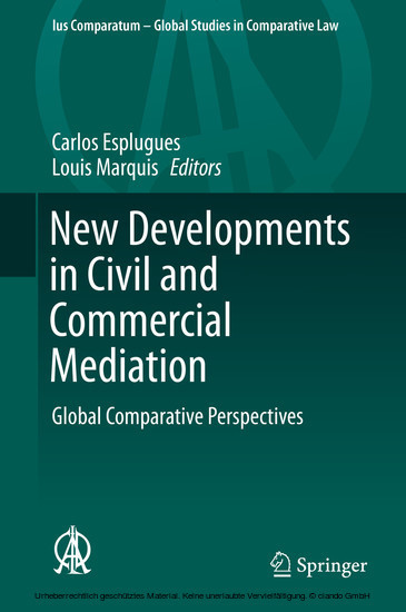 New Developments in Civil and Commercial Mediation main product photo
