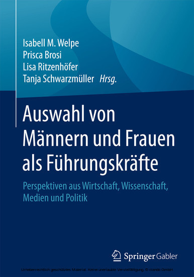 Auswahl von Männern und Frauen als Führungskräfte main product photo