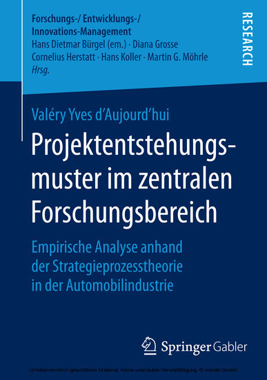 Projektentstehungsmuster im zentralen Forschungsbereich main product photo