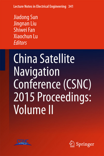 China Satellite Navigation Conference (CSNC) 2015 Proceedings: Volume II main product photo