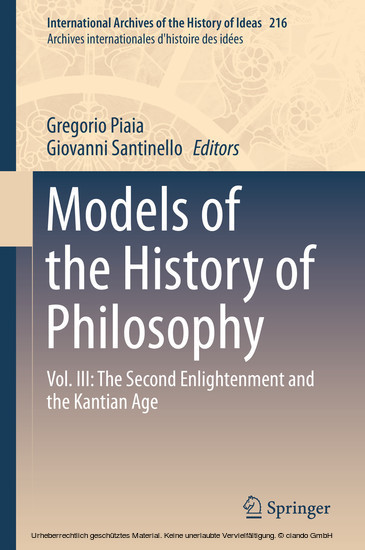 Models of the History of Philosophy main product photo