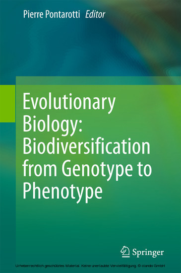 Evolutionary Biology: Biodiversification from Genotype to Phenotype main product photo