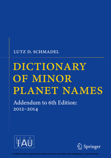 Dictionary of Minor Planet Names main product photo