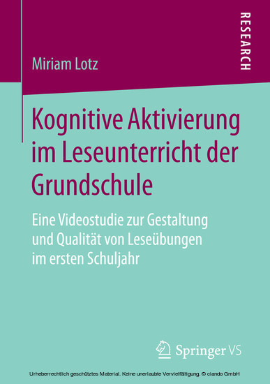 Kognitive Aktivierung im Leseunterricht der Grundschule main product photo