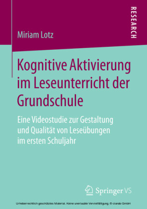 Kognitive Aktivierung im Leseunterricht der Grundschule
