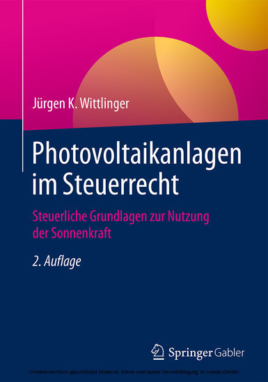 Photovoltaikanlagen im Steuerrecht main product photo
