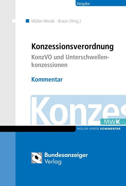 Konzessionsverordnung, Kommentar main product photo