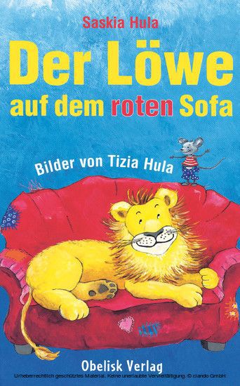 Der Löwe auf dem roten Sofa main product photo