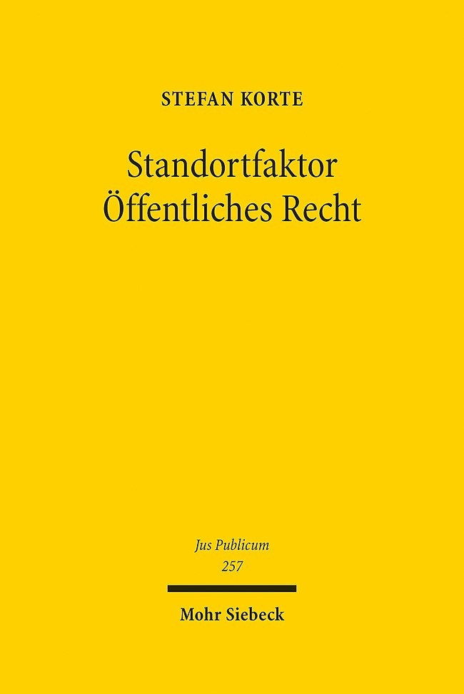 Standortfaktor Öffentliches Recht main product photo