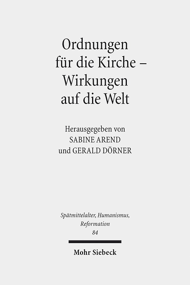 Ordnungen für die Kirche - Wirkungen auf die Welt main product photo
