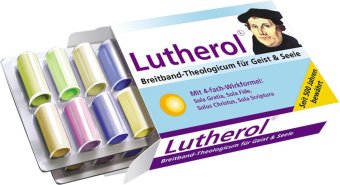 Lutherol, Geschenkbox (imitiert Arzneimittel-Schachtel)