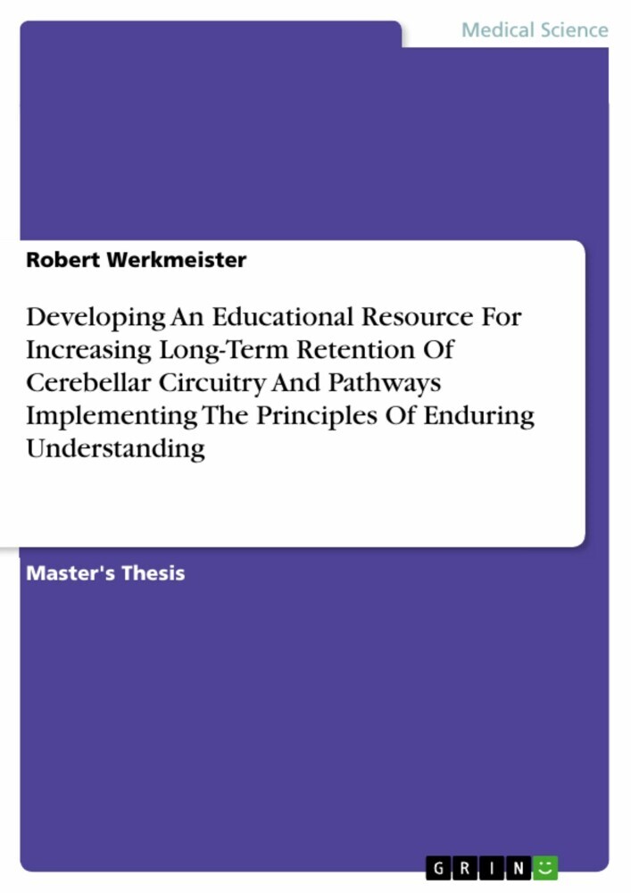 Developing An Educational Resource For Increasing Long-Term Retention Of Cerebellar Circuitry And Pathways Implementing The Principles Of Enduring Understanding main product photo