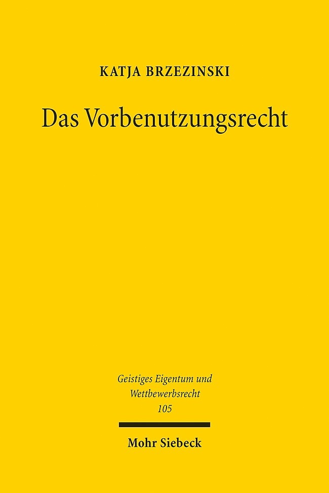 Das Vorbenutzungsrecht main product photo