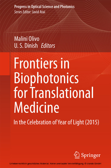 Frontiers in Biophotonics for Translational Medicine main product photo