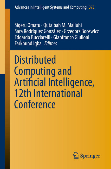 Distributed Computing and Artificial Intelligence, 12th International Conference main product photo