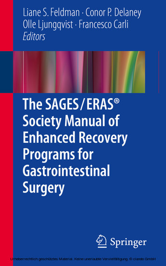 The SAGES / ERAS® Society Manual of Enhanced Recovery Programs for Gastrointestinal Surgery main product photo