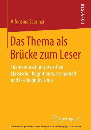 Das Thema als Brücke zum Leser main product photo
