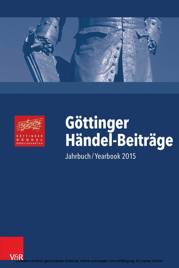 Göttinger Händel-Beiträge, Band 16 main product photo