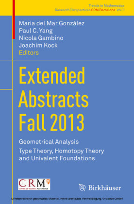 Extended Abstracts Fall 2013