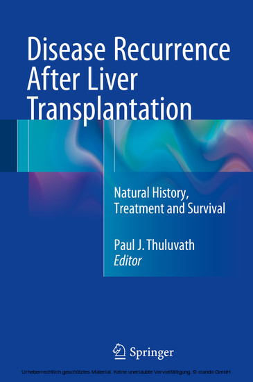 Disease Recurrence After Liver Transplantation main product photo
