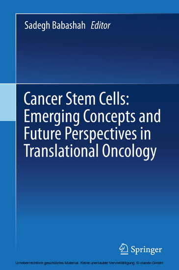 Cancer Stem Cells: Emerging Concepts and Future Perspectives in Translational Oncology main product photo