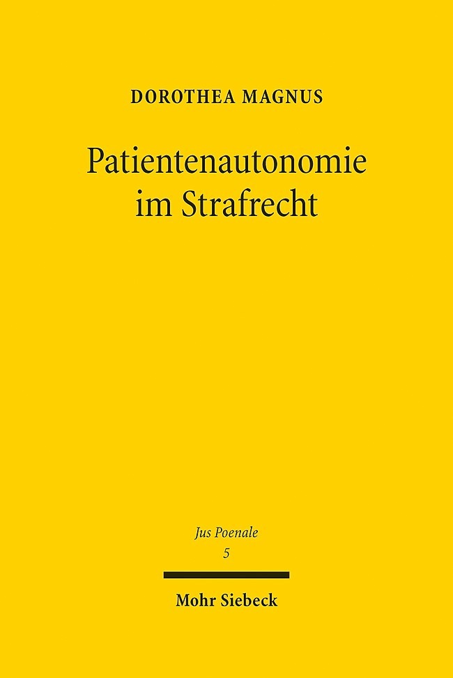 Patientenautonomie im Strafrecht main product photo