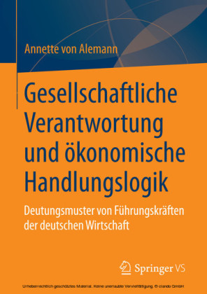 Gesellschaftliche Verantwortung und ökonomische Handlungslogik