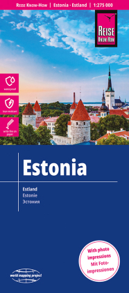 Reise Know-How Landkarte Estland / Estonia (1:275.000). Estonia / Estonie