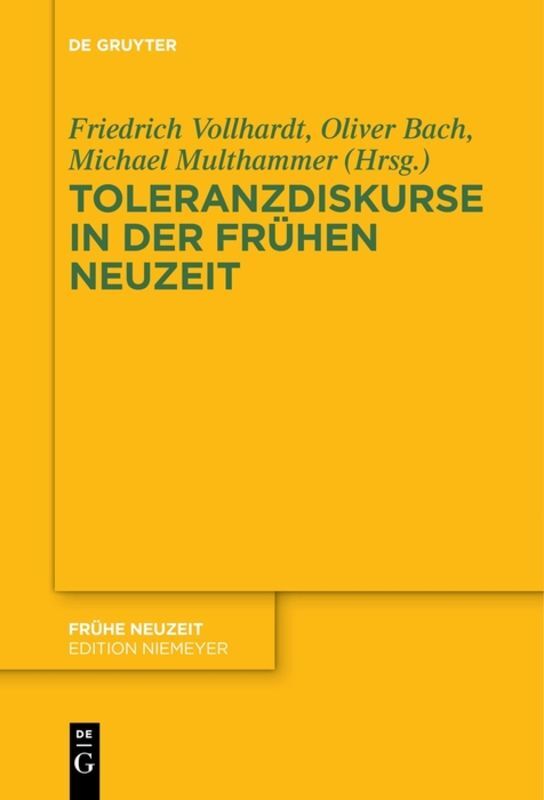 Toleranzdiskurse in der Frühen Neuzeit main product photo