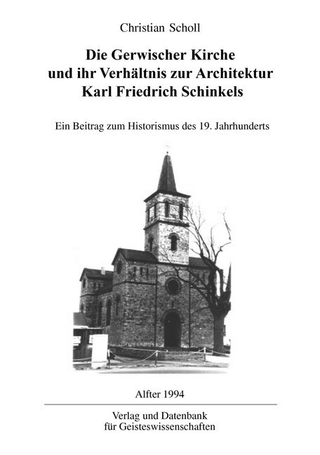 Die Gerwischer Kirche und ihr Verhältnis zur Architektur Karl Friedrich Schinkels main product photo
