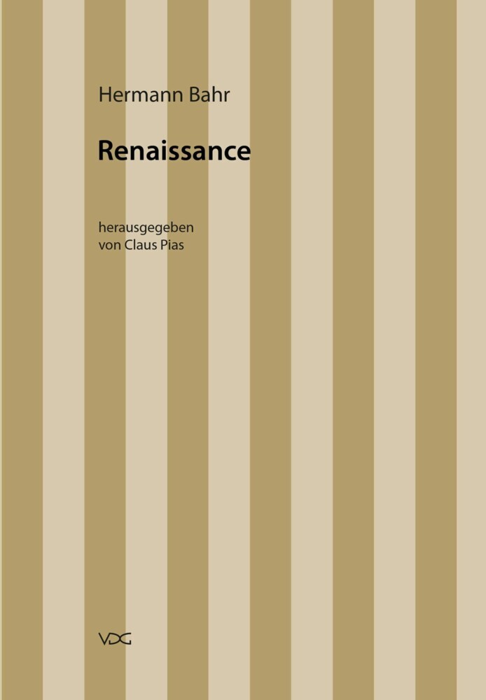 Hermann Bahr / Renaissance main product photo