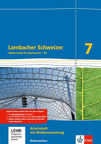 Lambacher Schweizer Mathematik 7 - G9. Ausgabe Niedersachsen, m. 1 Beilage main product photo