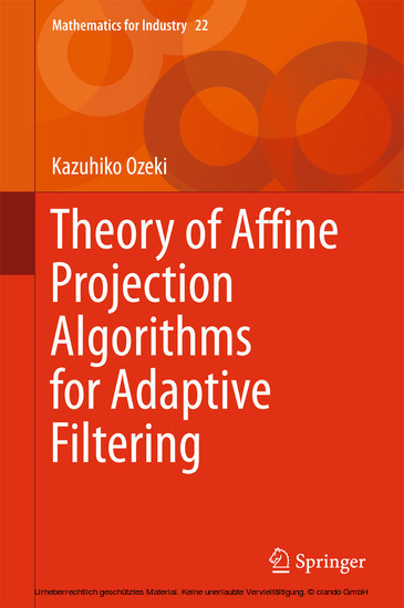 Theory of Affine Projection Algorithms for Adaptive Filtering main product photo
