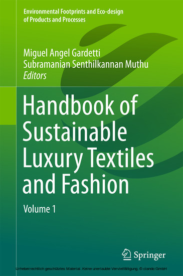 Handbook of Sustainable Luxury Textiles and Fashion main product photo