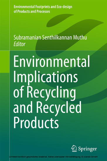 Environmental Implications of Recycling and Recycled Products main product photo