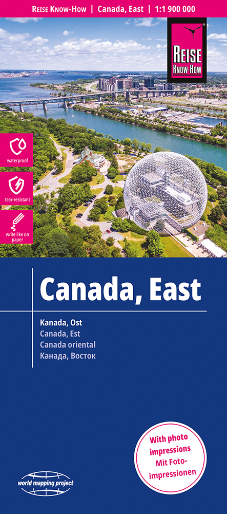Reise Know-How Landkarte Kanada Ost / East Canada (1:1.900.000) main product photo