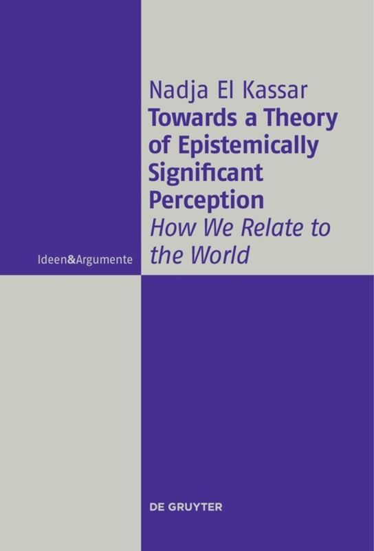 Towards a Theory of Epistemically Significant Perception main product photo
