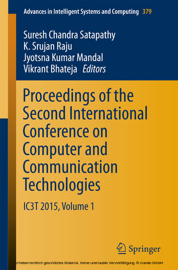 Proceedings of the Second International Conference on Computer and Communication Technologies main product photo