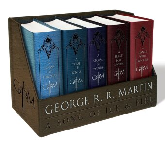 George R. R. Martin's A Game of Thrones Leather-Cloth Boxed Set (Song of Ice andFire Series), m. 5 Buch