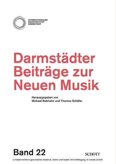 Darmstädter Beiträge zur neuen Musik main product photo