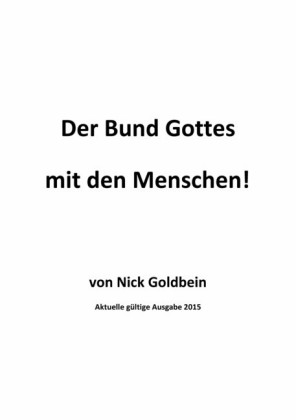 Der Bund Gottes mit den Menschen