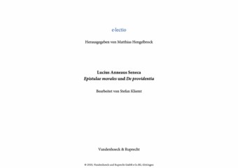 Seneca, Epistulae morales - Schullizenz
