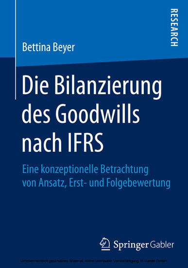 Die Bilanzierung des Goodwills nach IFRS main product photo