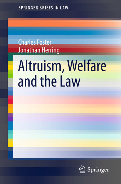 Altruism, Welfare and the Law main product photo