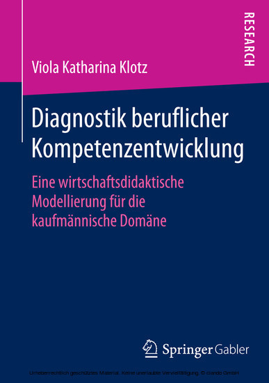 Diagnostik beruflicher Kompetenzentwicklung main product photo