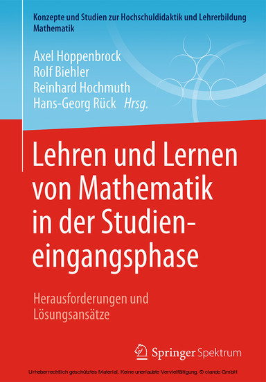Lehren und Lernen von Mathematik in der Studieneingangsphase main product photo