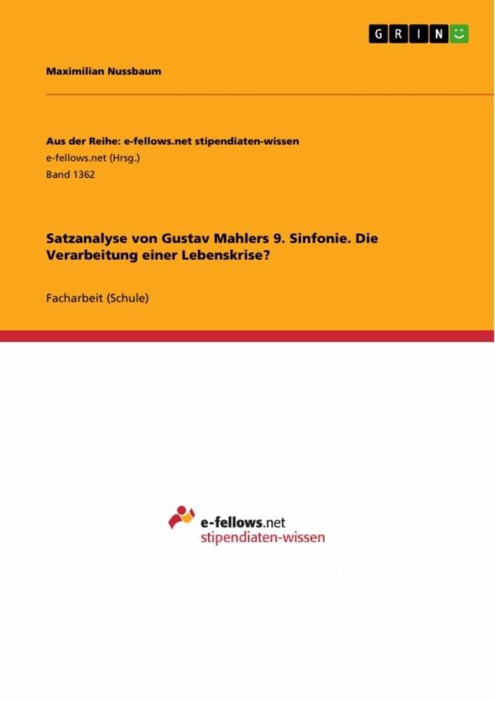 Satzanalyse von Gustav Mahlers 9. Sinfonie. Die Verarbeitung einer Lebenskrise? main product photo