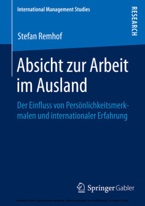 Absicht zur Arbeit im Ausland