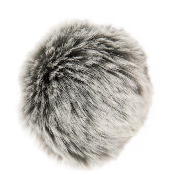 Pompon Kunstfell grau-silber main product photo