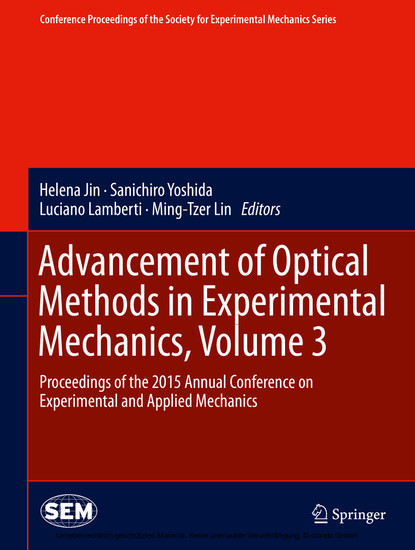 Advancement of Optical Methods in Experimental Mechanics, Volume 3 main product photo